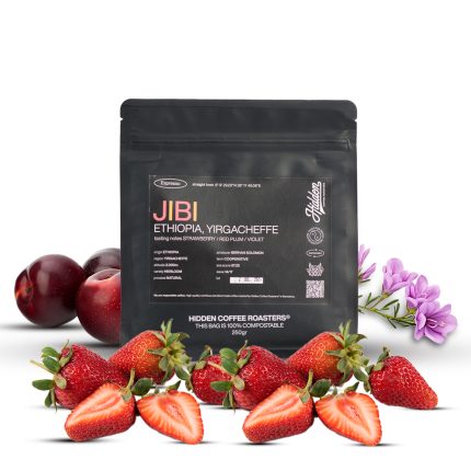 Kawa ziarnista Jibi 250g| Truskawka, czerwona śliwka, fiołki| Espresso